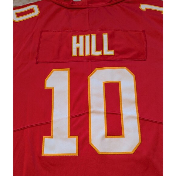 NWT NIKE On Field Kansas City Chiefs Tyreek Hill #10 JERSEY XL or 2XL Fit FLAW - Picture 7 of 11